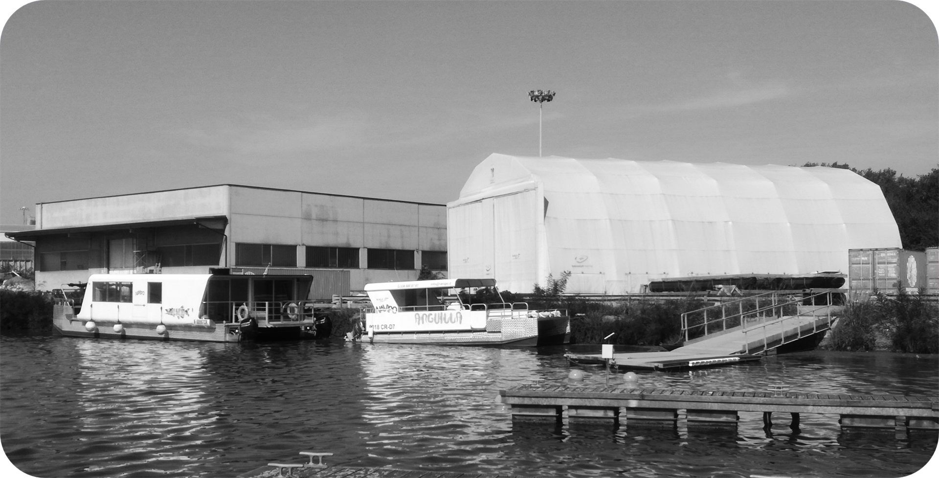 Il cantiere NAVI53 sul porto interno di Cremona